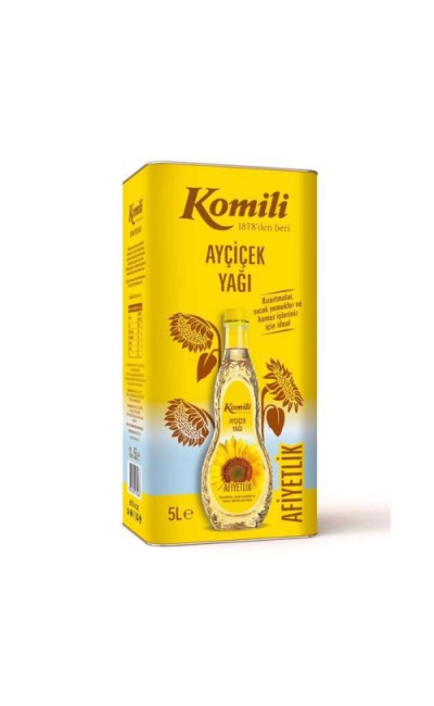 5 Litre Komili Ayçiçek Yağı