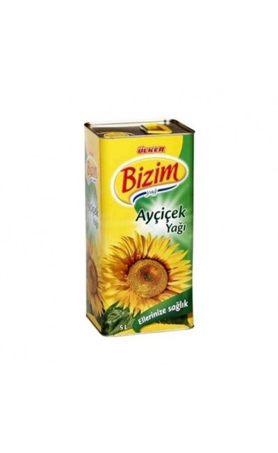 5 Litre Bizim Ayçiçek Yağı