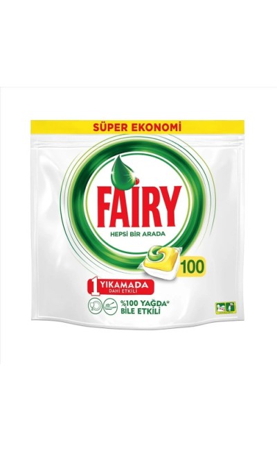 Fairy Hepsi Birarada Bulaşık Makinesi Tableti 100'lü