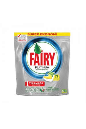 Fairy Platinum Bulaşık Makinesi Tableti 72'li…