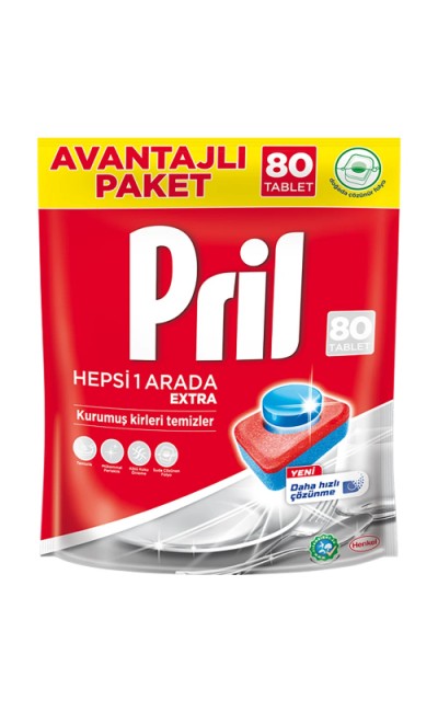 Pril H1A Bulaşık Makinesi Tablet 80'li