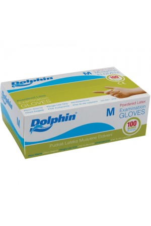 Dolphin Lateks Pudralı M Muayene Eldiven…