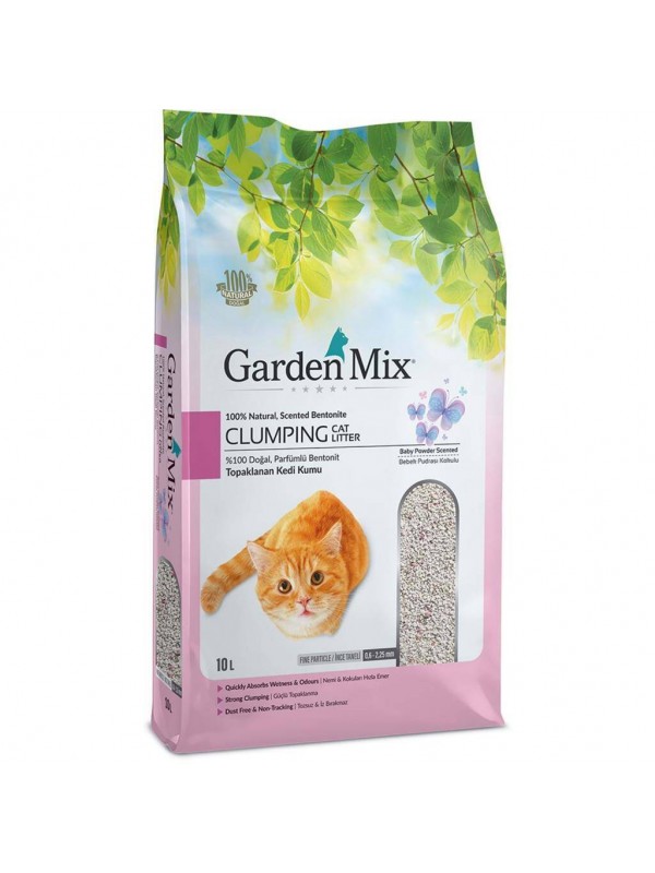 Gardenmix Bebek Pudralı Bentonit Kalın Taneli Kedi Kumu 10 Lt…