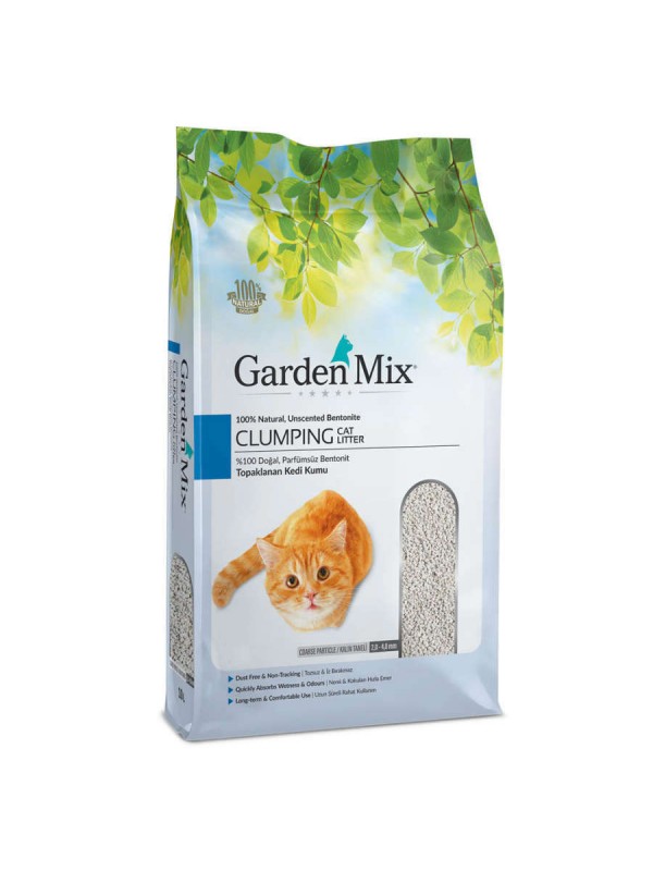 Garden Mix Kalın Taneli Topaklaşan Kokusuz Kedi Kumu 5lt…