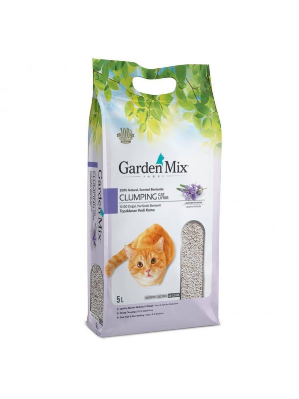 Gardenmix Lavanta Kokulu İnce Taneli Kedi Kumu 5 Lt