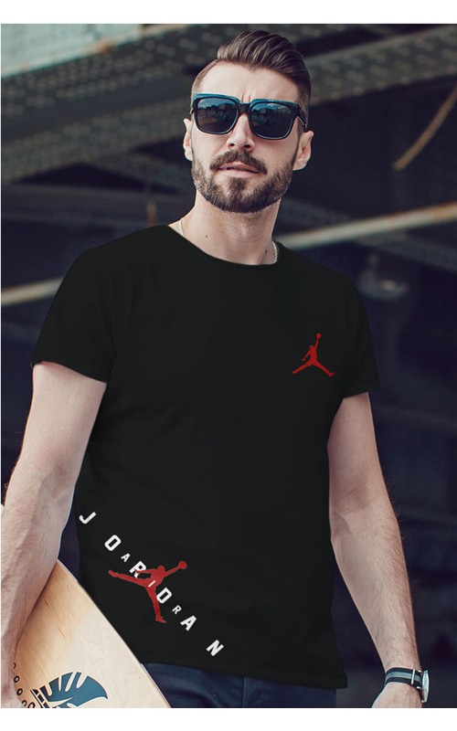 Air Jordan 23 Siyah NBA Erkek Tshirt - Tişört