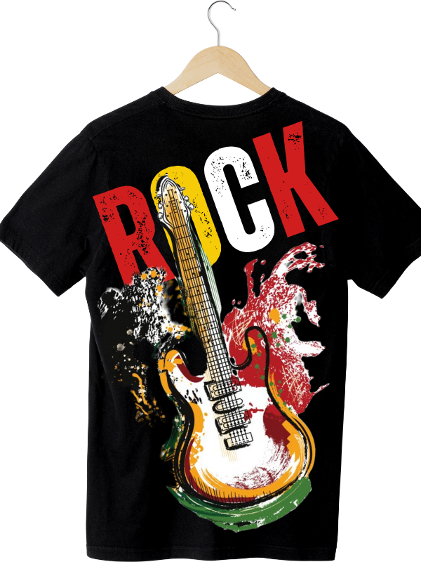 Rock Baskılı Erkek Tişört…